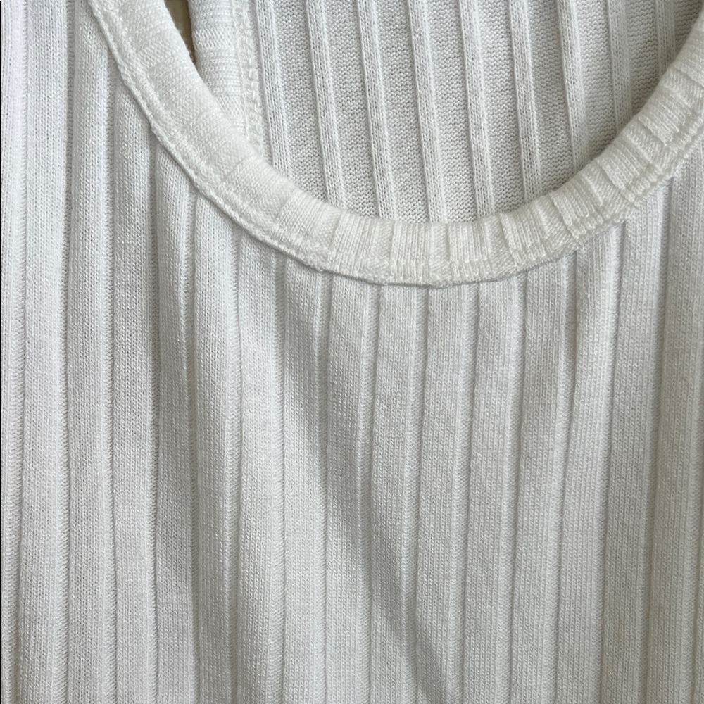 Rip Curl White Ribbed Tank Top - Picture 4 of 4
